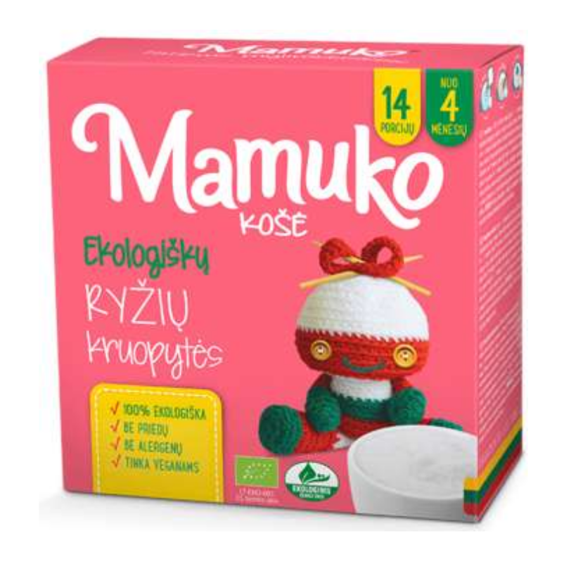 Ekologiškos ryžių kruopytės kūdikiams nuo 4 mėn 240g