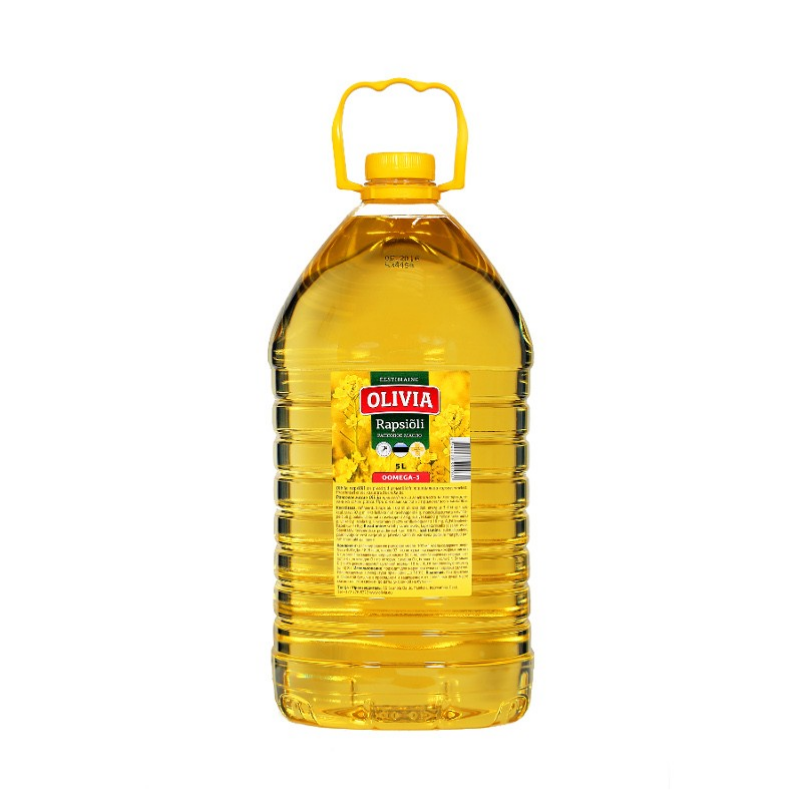Rapsų aliejus 5 l Rapsų aliejus 5 l